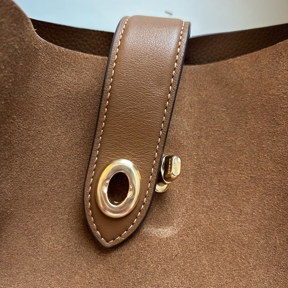 Coach Hadley Brown Suede Bag - Picture 6 of 6